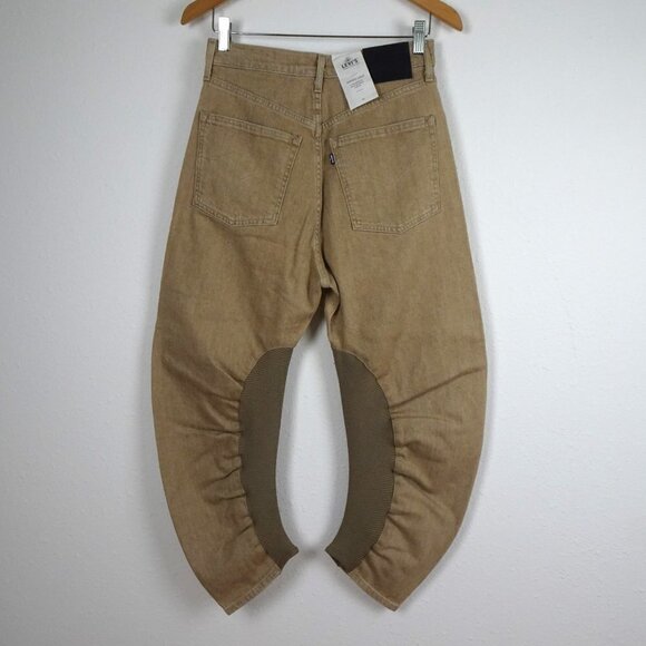 Levi's Made & Crafted Barrel Crop Jeans Women's Size 26 Brown Denim - Picture 5 of 16